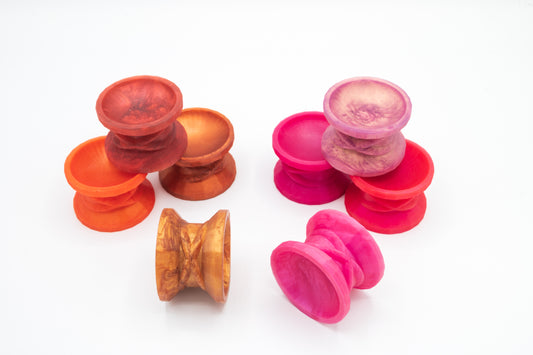 In Stock Double Sided Suction Cups - Platinum Silicone