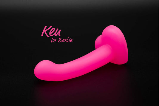 Ken Dildo - Custom Barbie Heart Dildo - Platinum Silicone